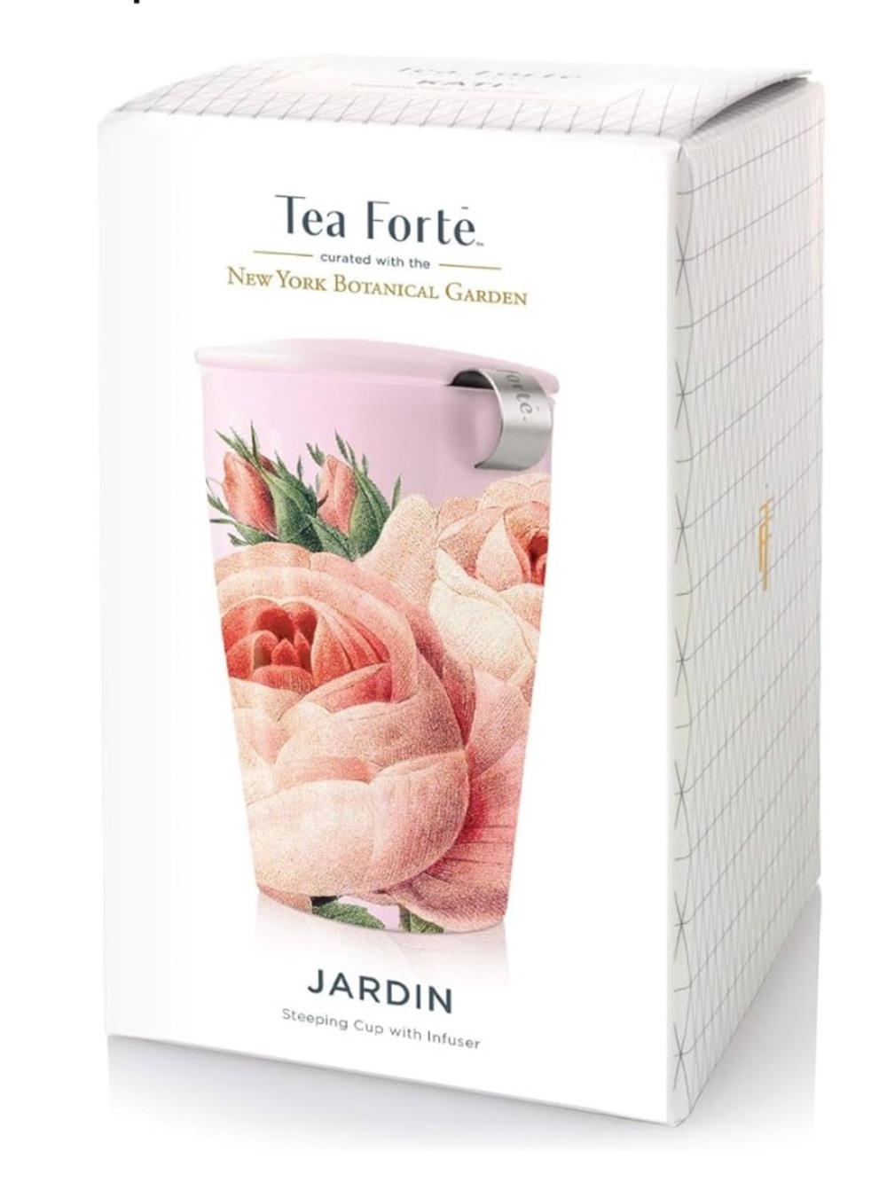 NEW Tea Forte Kati Steeping Cup with Infuser and Lid 12 ounces, Jardin
